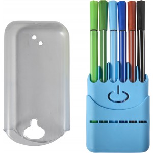 12 water-based felt tip pens Evan, light blue (Drawing set)