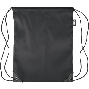 rPET polyester (210D) drawstring backpack Calix, black