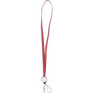 ABS 2-in-1 lanyard Romario, red (Eletronics cables, adapters)