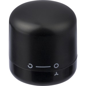 ABS bottle stopper Jareth, black (Plastic kitchen equipments)