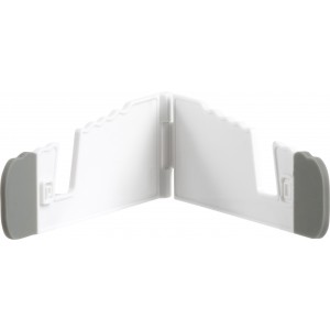 ABS tablet and mobile phone holder Romina, white (Office desk equipment)