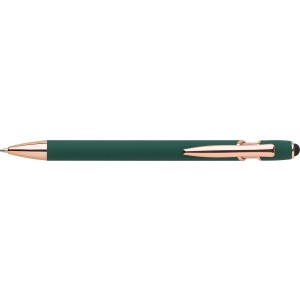 Aluminium ballpen Anthony, green (Metallic pen)