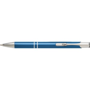 Aluminium ballpen Delia, blue (Metallic pen)