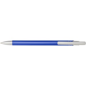 Aluminium click-action ballpoint pen, blue (Plastic pen)