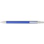 Aluminium click-action ballpoint pen, blue