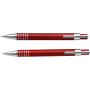 Aluminium writing set Yolanda, red