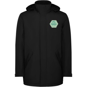 America kids padded parka jacket, Solid black (Jackets)
