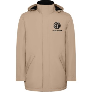 America men's padded parka jacket, Dark Sand (Jackets)