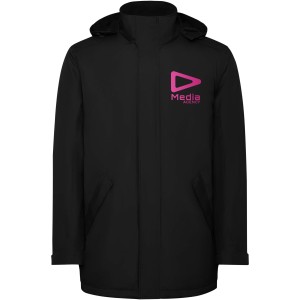 America men's padded parka jacket, Solid black (Jackets)
