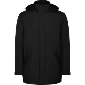 America men's padded parka jacket, Solid black (Jackets)