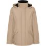 America women's padded parka jacket, Dark Sand