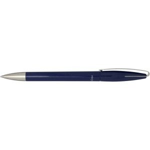 Ana recycled plastic ballpoint pen, Navy (Plastic pen)