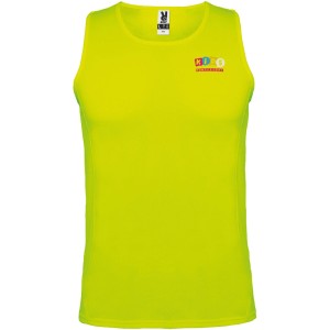 Andre kids sports vest, Fluor Yellow (T-shirt, mixed fiber, synthetic)