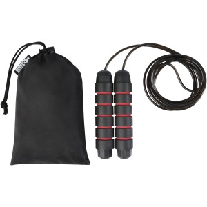 Austin soft skipping rope in recycled PET pouch, Red (Sports equipment)
