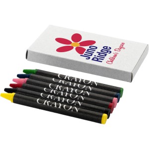 Ayo 6-piece coloured crayon set, Grey (Drawing set)