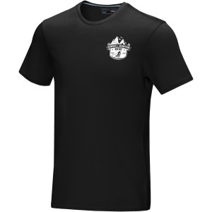 Azurite short sleeve men's  organic t-shirt, Solid black (T-shirt, 90-100% cotton)