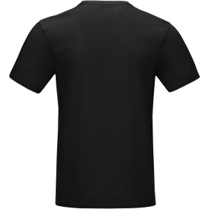 Azurite short sleeve men's  organic t-shirt, Solid black (T-shirt, 90-100% cotton)