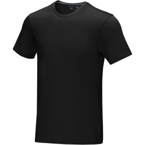 Azurite short sleeve men's  organic t-shirt, Solid black (T-shirt, 90-100% cotton)