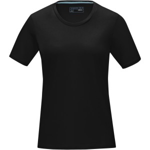 Azurite short sleeve women's  organic t-shirt, Solid black (T-shirt, 90-100% cotton)