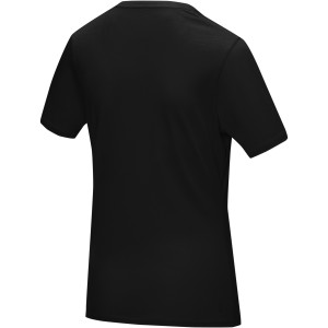 Azurite short sleeve women's  organic t-shirt, Solid black (T-shirt, 90-100% cotton)