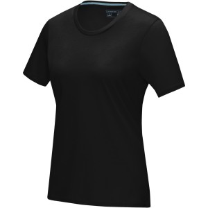 Azurite short sleeve women's  organic t-shirt, Solid black (T-shirt, 90-100% cotton)