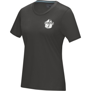 Azurite short sleeve women's  organic t-shirt, Storm grey (T-shirt, 90-100% cotton)