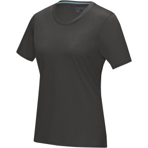 Azurite short sleeve women's  organic t-shirt, Storm grey (T-shirt, 90-100% cotton)