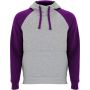 Badet kids two-tone hoodie, Heather grey, Purple
