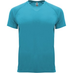 Bahrain short sleeve men's sports t-shirt, Turquois (T-shirt, mixed fiber, synthetic)