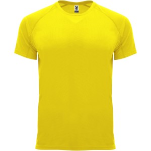 Bahrain short sleeve men's sports t-shirt, Yellow (T-shirt, mixed fiber, synthetic)