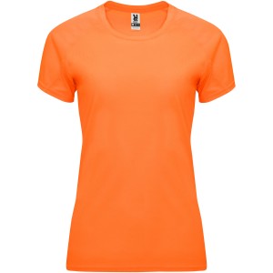 Bahrain short sleeve women's sports t-shirt, Fluor Orange (T-shirt, mixed fiber, synthetic)