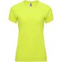 Bahrain short sleeve women's sports t-shirt, Fluor Yellow