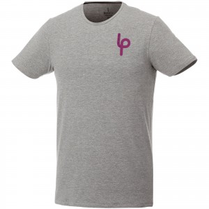 Balfour short sleeve men's organic t-shirt, Grey melange (T-shirt, 90-100% cotton)