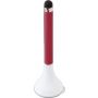 Ballpen with tip for all capacitive screens and a screen cleaner., red