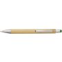 Bamboo and plastic ballpen Claire, lime