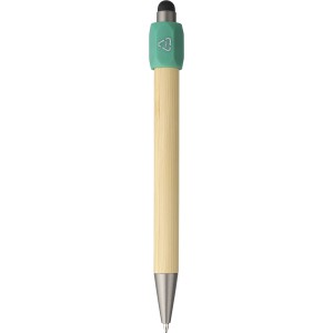 Bamboo ballpen Fenn, green (Wooden, bamboo, carton pen)
