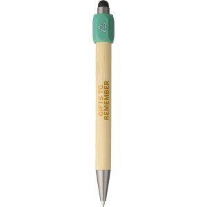 Bamboo ballpen Fenn, green (Wooden, bamboo, carton pen)