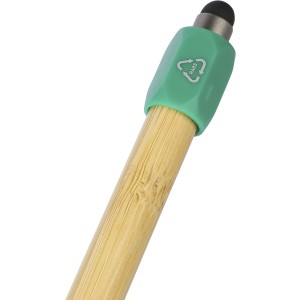 Bamboo ballpen Fenn, green (Wooden, bamboo, carton pen)