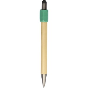 Bamboo ballpen Fenn, green (Wooden, bamboo, carton pen)