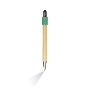Bamboo ballpen Fenn, green (Wooden, bamboo, carton pen)