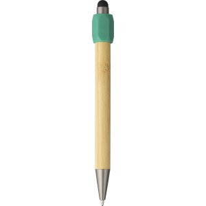 Bamboo ballpen Fenn, green (Wooden, bamboo, carton pen)