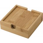 Bamboo coaster set Archer, bamboo (429379-823CD)
