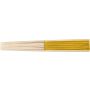 Bamboo hand held fan Elio, Yellow/Gold