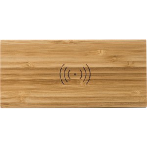 Bamboo wireless charger and clock Rosie, bamboo (Clocks and watches)