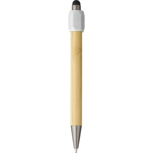 Bamboo ballpen Fenn, white