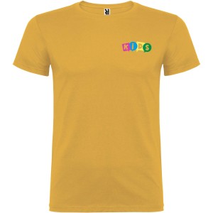 Beagle short sleeve kids t-shirt, Ochre (T-shirt, 90-100% cotton)