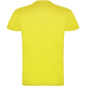 Beagle short sleeve men's t-shirt, Yellow (T-shirt, 90-100% cotton)