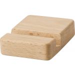 Beech wood phone holder Nyla, brown (415104-11CD)