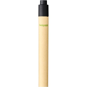 Berk recycled carton and corn plastic ballpoint pen, solid b (Wooden, bamboo, carton pen)