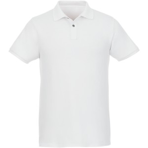 Beryl mens polo, White, M (Polo short, mixed fiber, synthetic)